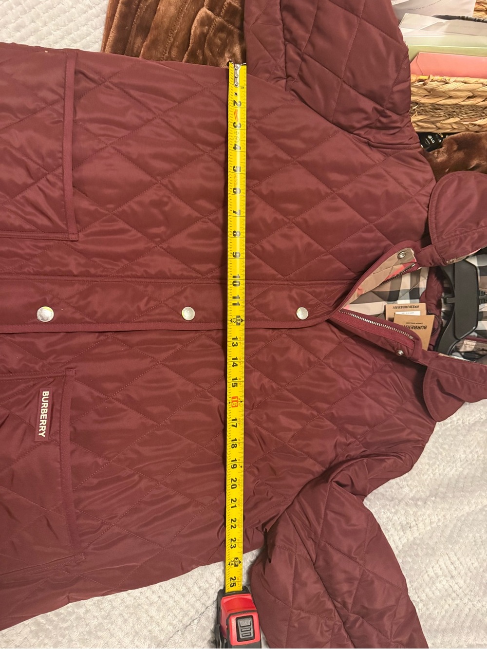 Burberry Parkgate Coat – Dark Grape – Size Large – NWT - Picture 11 of 11